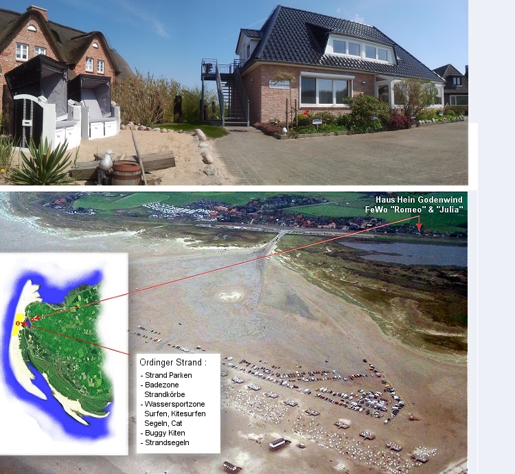 Haus Hein Godenwind , am Deich 21 , Ortsteil Ording